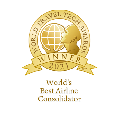 Winner of the World's Leading Airline Consolidator award from the World Travel Awards: 2021